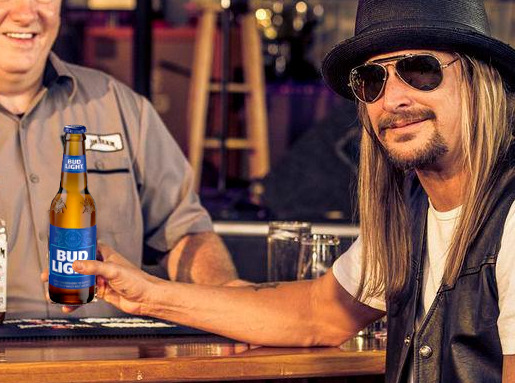 Kid Rock Swaps Genders to Drink Bud Light Again